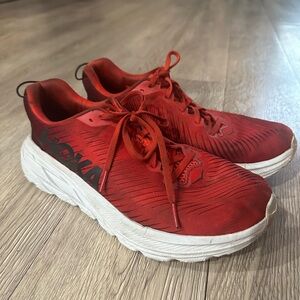 HOKA ONE ONE RINCON MEN'S RUNNING SHOES BARBADOS CHERRY /PLEIN AIR US 9 D